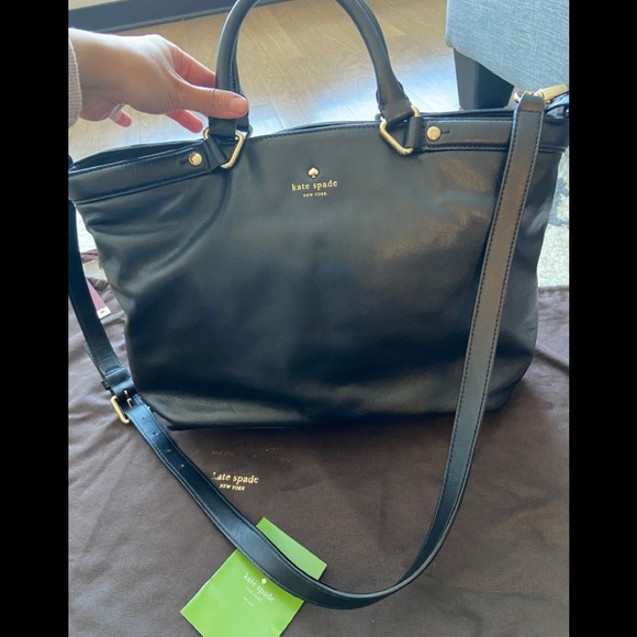 Kate Spade Black Carry-all Shoulder Bag with strap - Picture 2 of 16